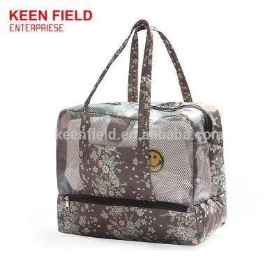 High Quality Custom Dry Wet Depart PVC Waterproof Beach Bag With Zipper