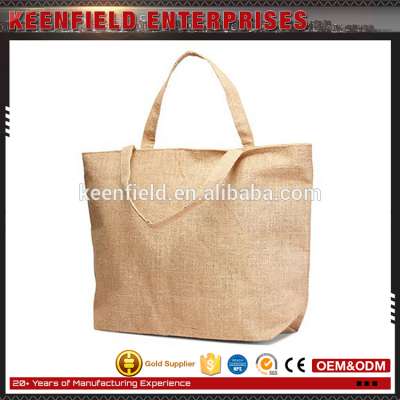 Beach Tote With Self Handles Jute Bags Manufacturers